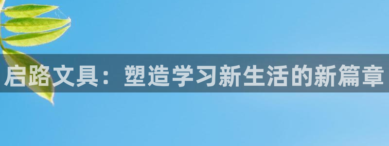 龙八国际服官网下载：启路文具：塑造学习新