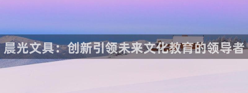 大英龙八国际：晨光文具：创新引领未来文化