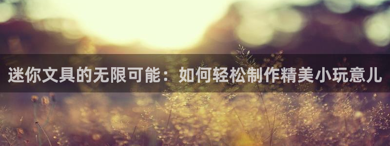 龙八国际网站登录：迷你文具的无限可能：如