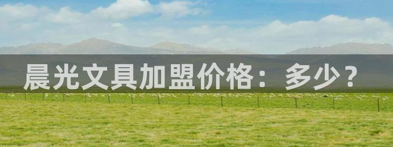 下载龙八国际手机版安装：晨光文具加盟价格